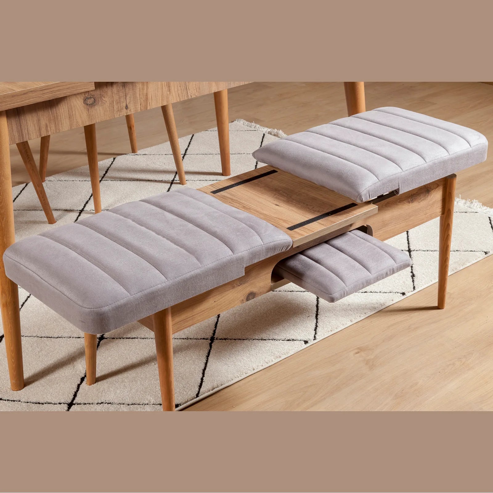 Sembol Bench Atlantik Soho Gri görsel 3