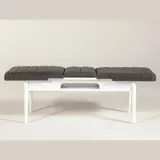 Sembol Bench Beyaz Antrasit